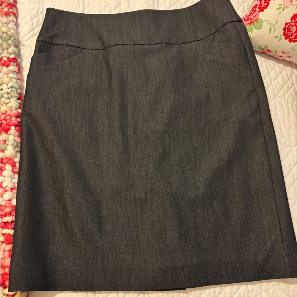 Calvin Klein Charcoal Pencil Skirt